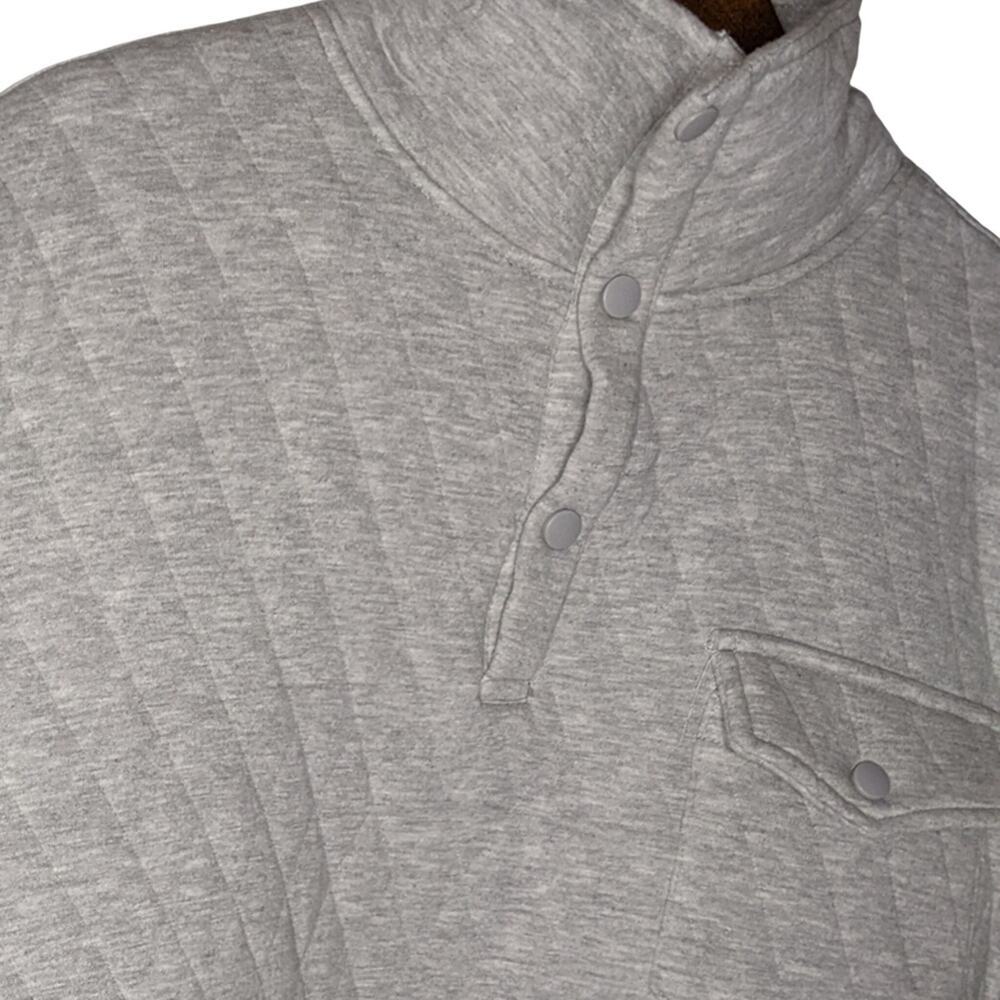 Sovereign Code Men's Columbia Diamond Quilted Pullover Cozy Gray SVRN Code - L - Picture 6 of 10